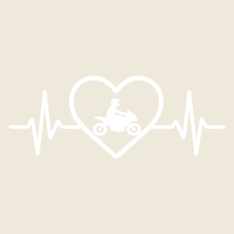 Motorcycle Biker Heart