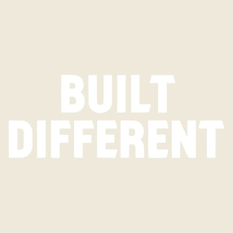 Built Different Bold Typo Logo