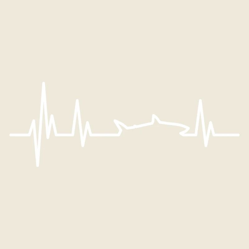 Haifisch Heartbeat weiss