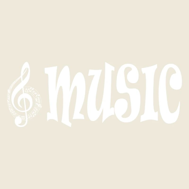 Music - Retro Classic Typography Style