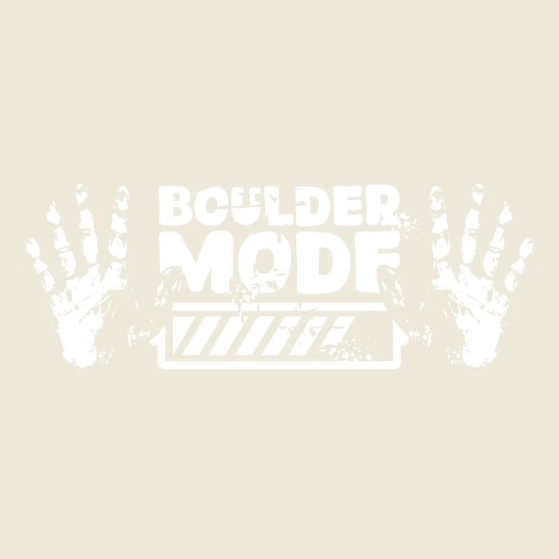 Boulder Chalk loading Hand Kletterer Symbol Logo