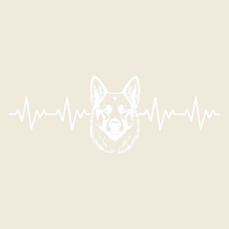 German Shepherd ECG Heartbeat