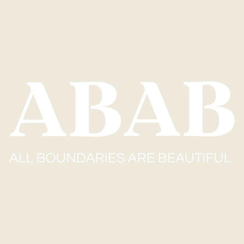 ABAB – Toutes les frontières sont belles (blanc)