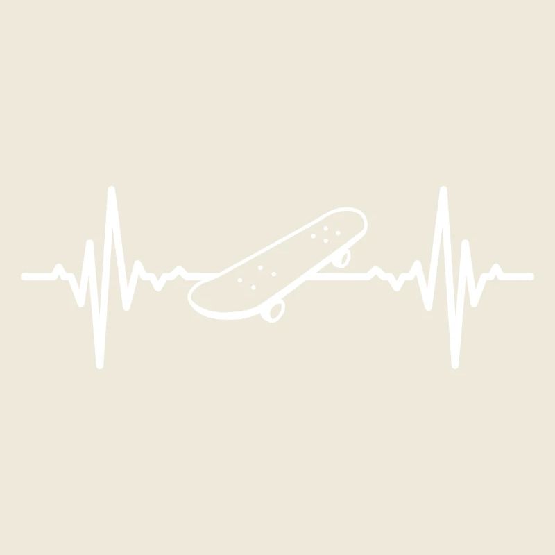 Skateboarder Herzlinie