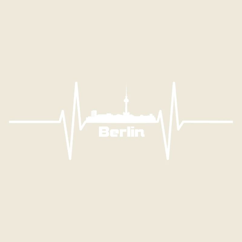Herzschlag mit Skyline Berlin