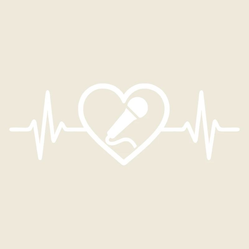 Karaoke Herz Mikrofon Singen