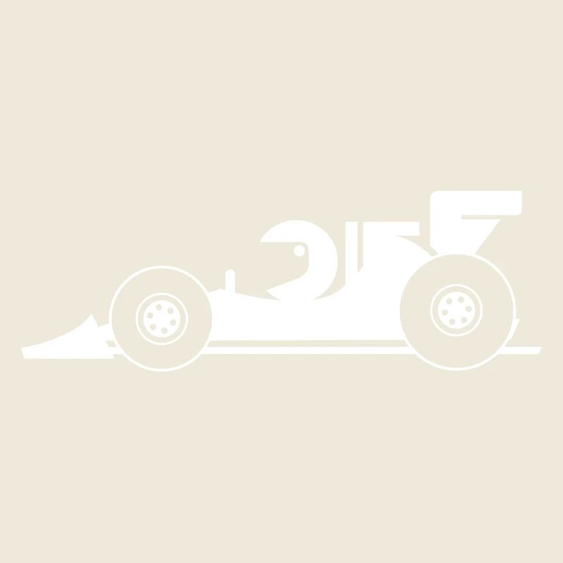 Racing Formula Car Comic Cartoon Race Car Team