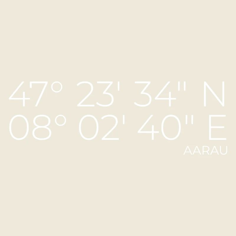 Coordinates Aarau Canton of Aargau