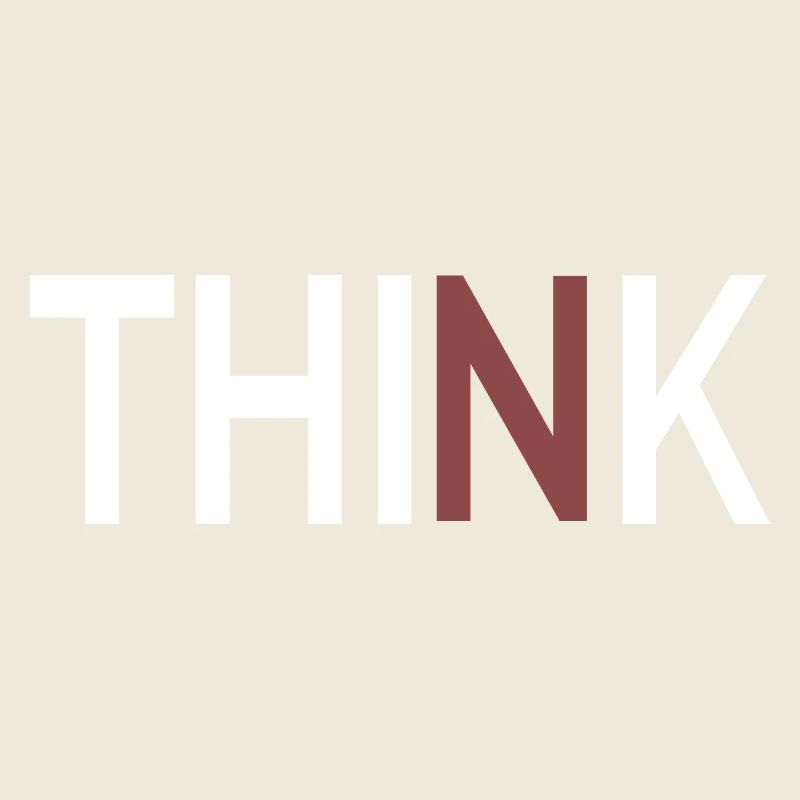 Denken Sie minimalistisches, klares Design