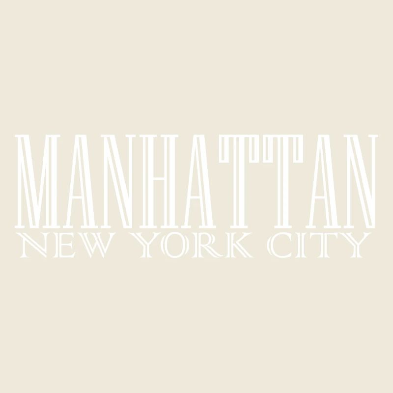 Manhattan Skyline Silhouette Print
