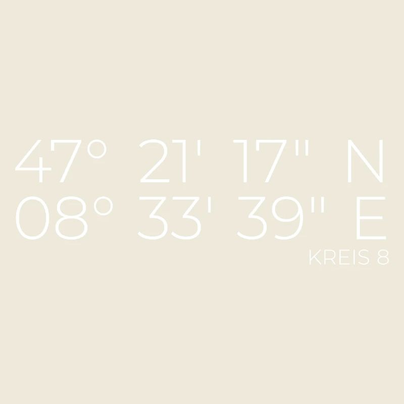 Coordinates District 8 Zurich