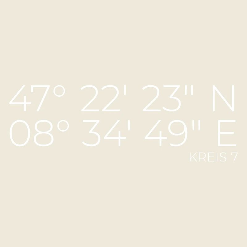 Coordinates District 7 Zurich