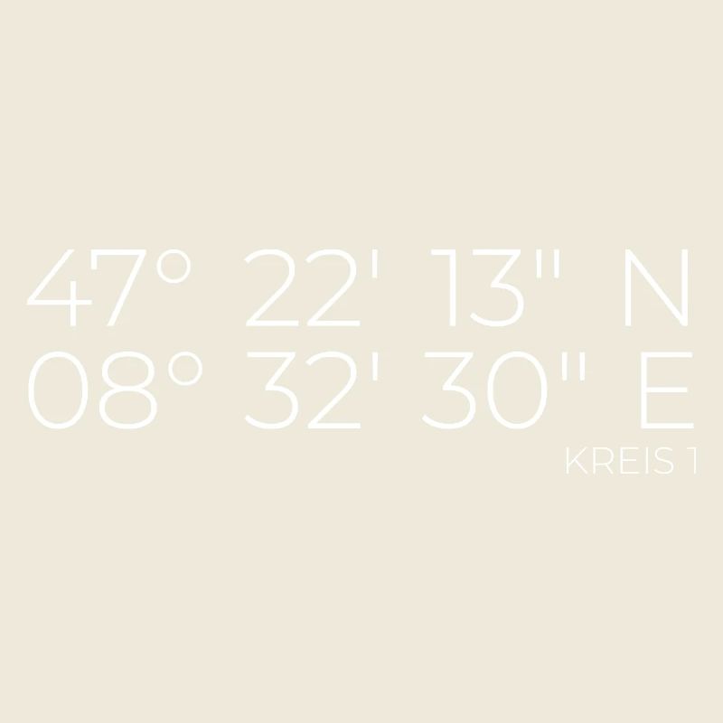 Coordinates District 1 Zurich
