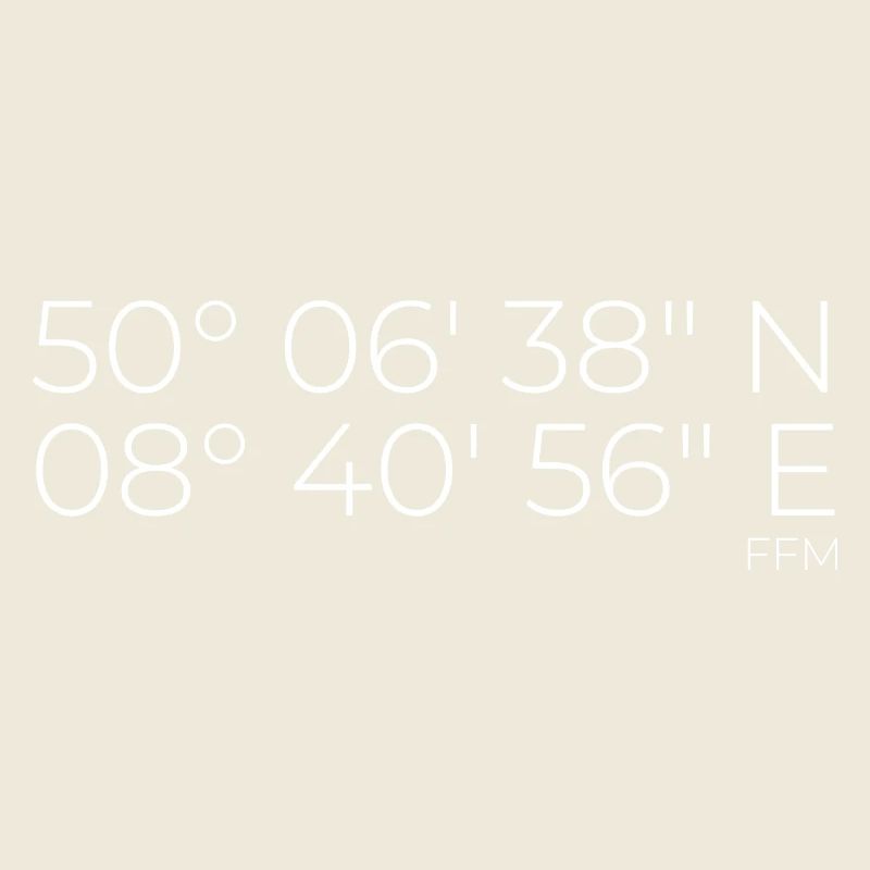Coordinates Frankfurt am Main FFM