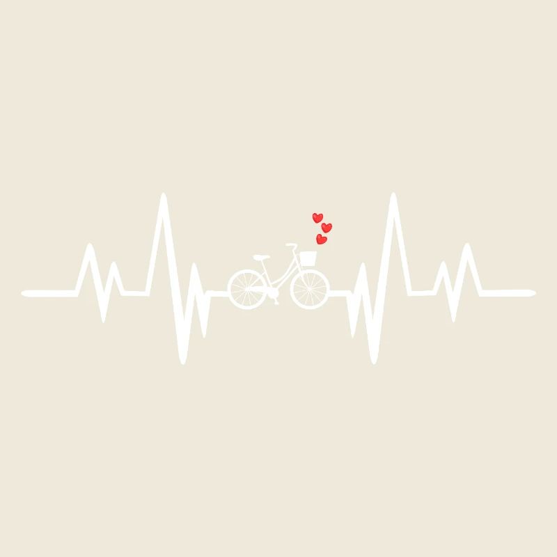 Conception de coeur de vélo pulsant