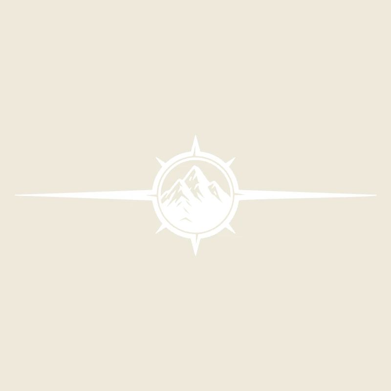 Kompass Symbol Berge