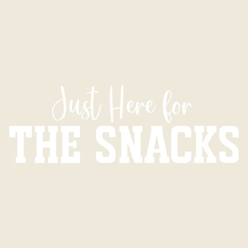 Snack Time Bold Typography Tee Print