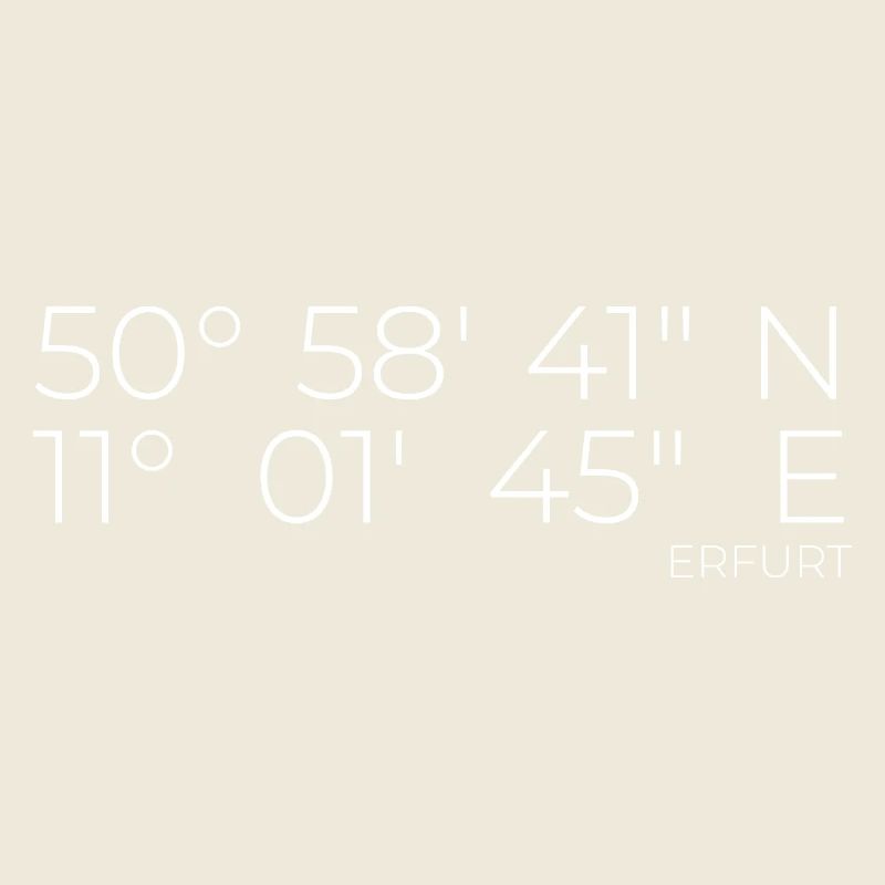 Coordonnées Erfurt