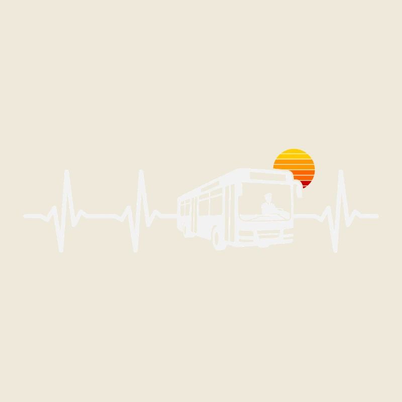 Linienbus Herzschlag Busfahrer Schulbus Bus