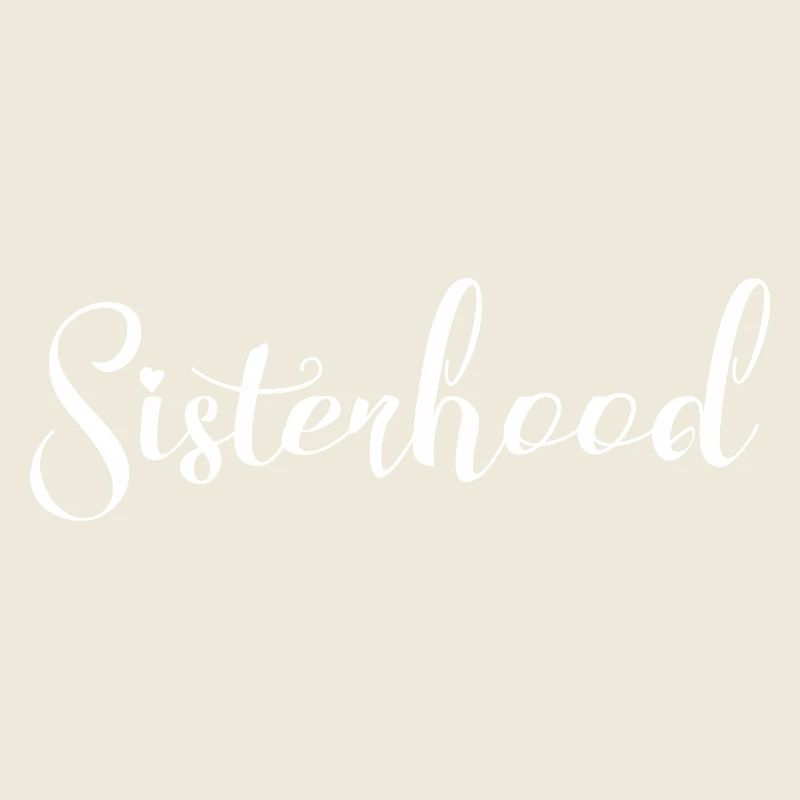 Sisterhood Script Emblem