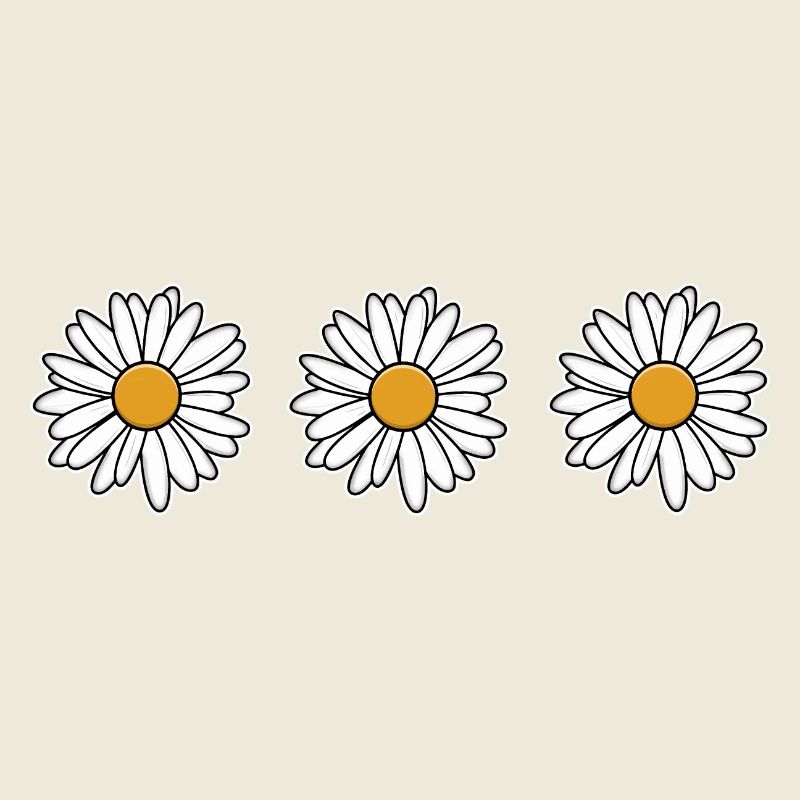 Daisies motif for spring mood