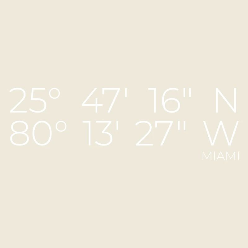 Coordonnées : Miami, Floride