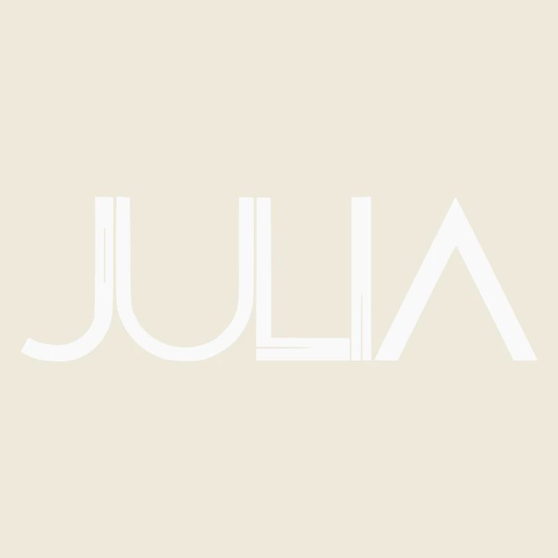 Julia Name Design - Modern Filigree Typography