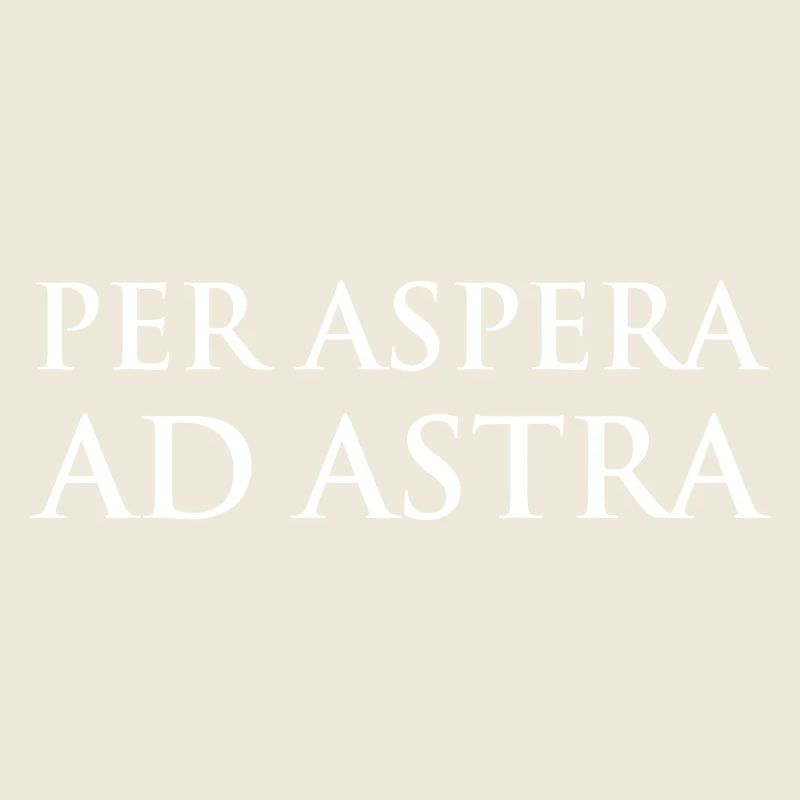 Conception typographique selon Aspera Ad Astra