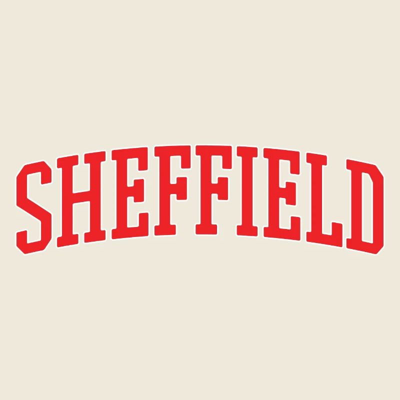 Sheffield Retro Varsity Lettering