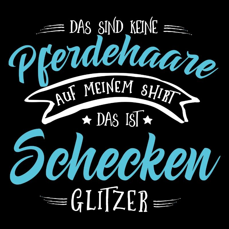 Schecken Pferde Shirt-Glitzer