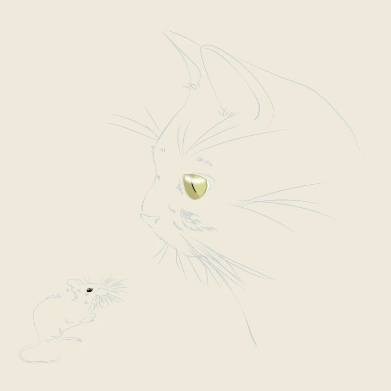 cat mouse eyes