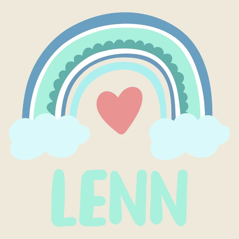 Lenn Name Regenbogen Baby
