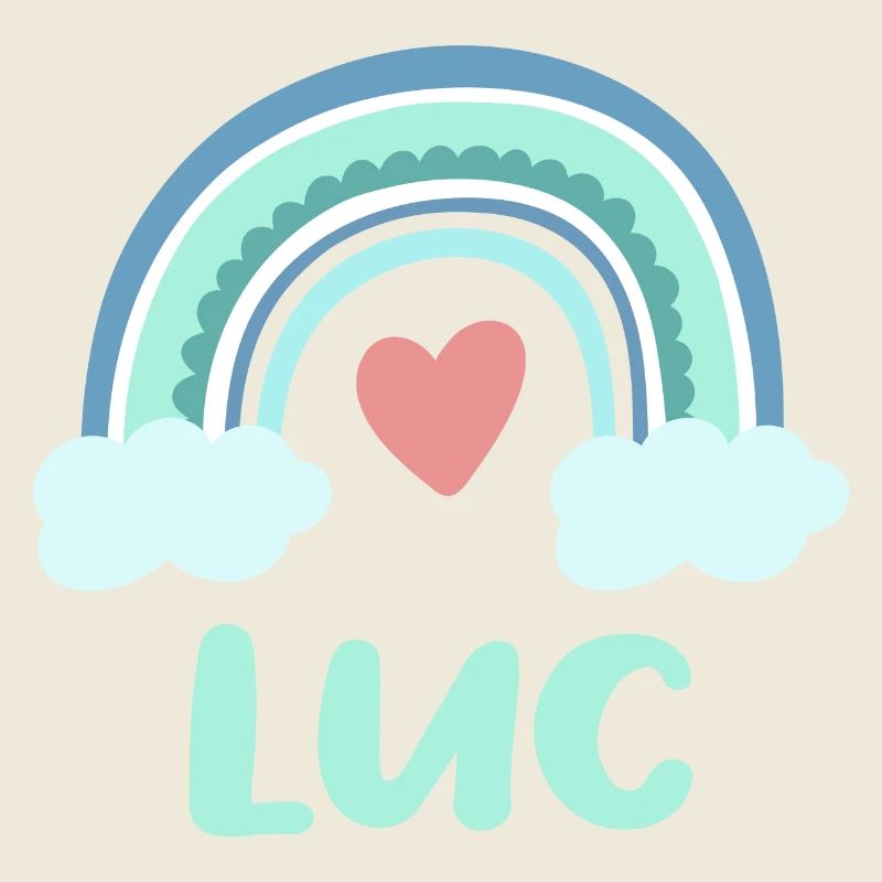 Luc Name Regenbogen Baby