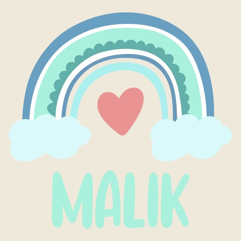 Malik Name Regenbogen Baby