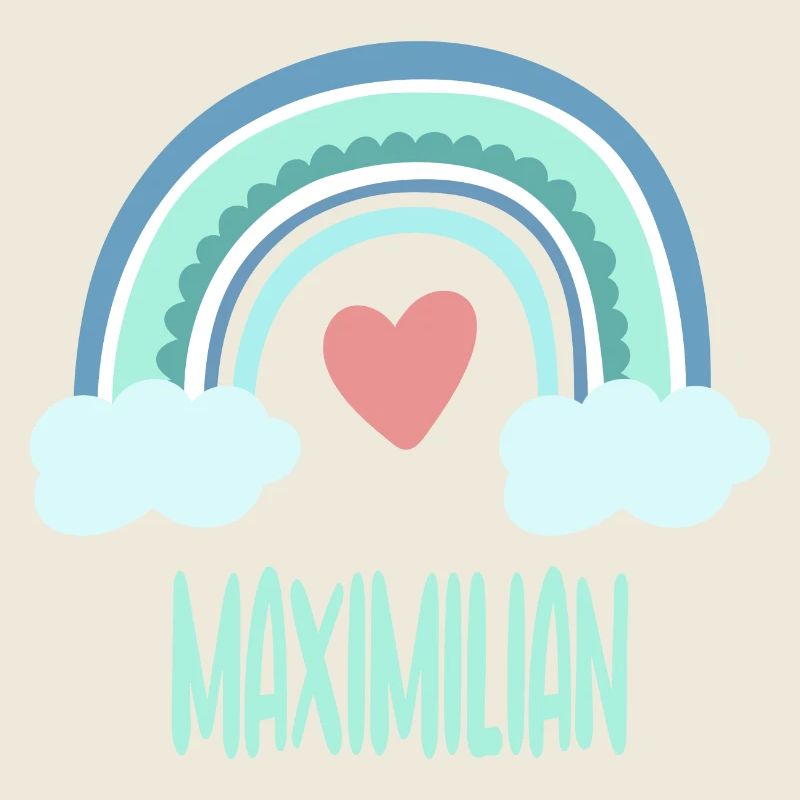 Maximilian Name Regenbogen Baby