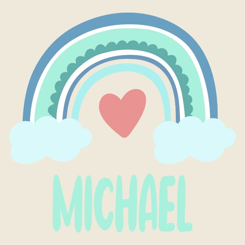 Michael Name Regenbogen Baby