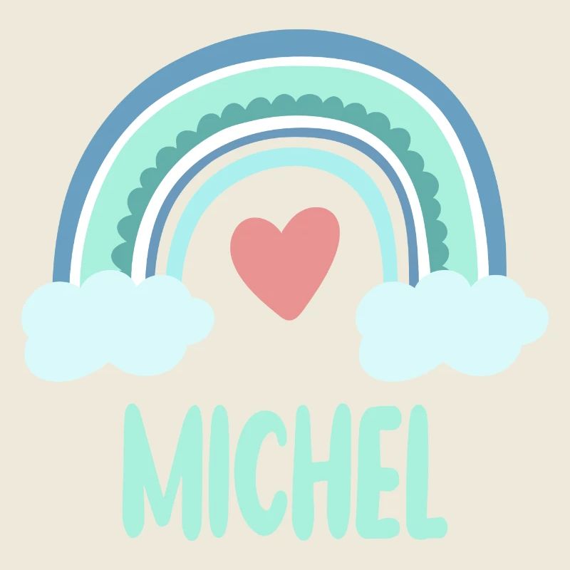 Michel Name Regenbogen Baby
