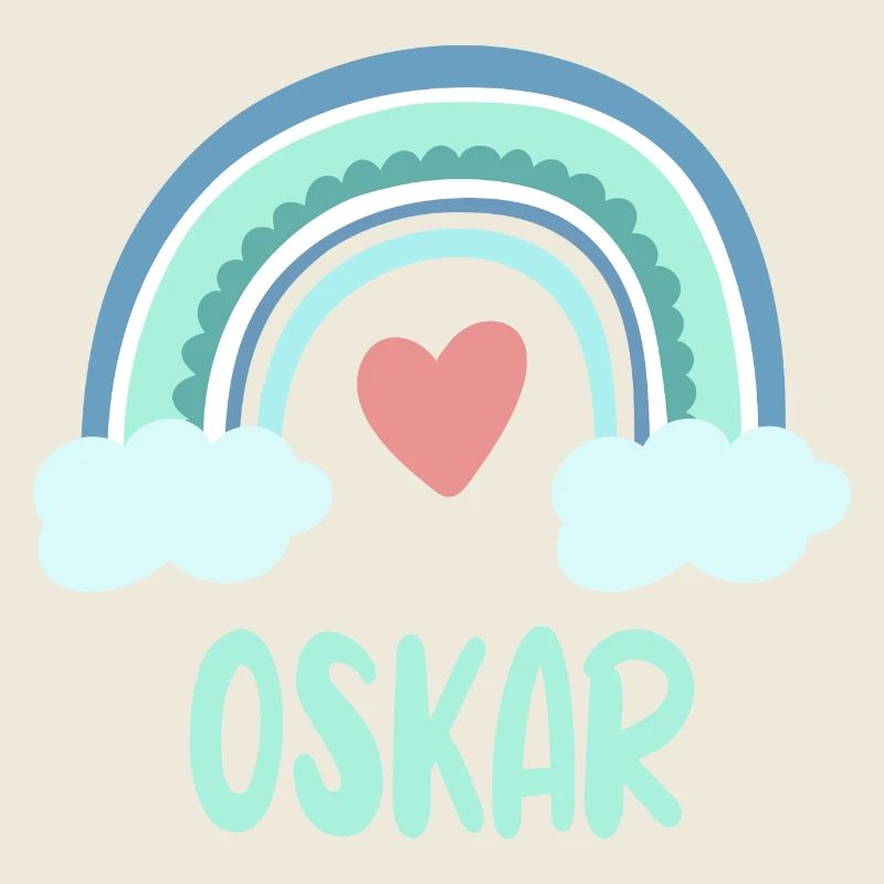 Oskar Name Rainbow Baby