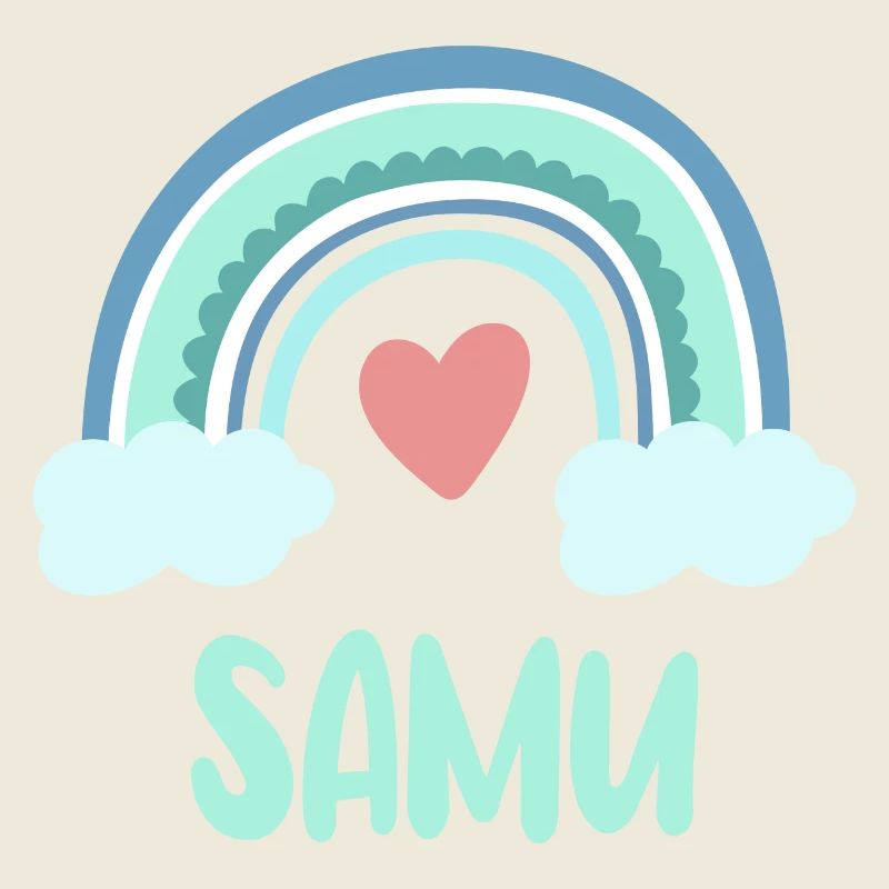 Samu Name Regenbogen Baby