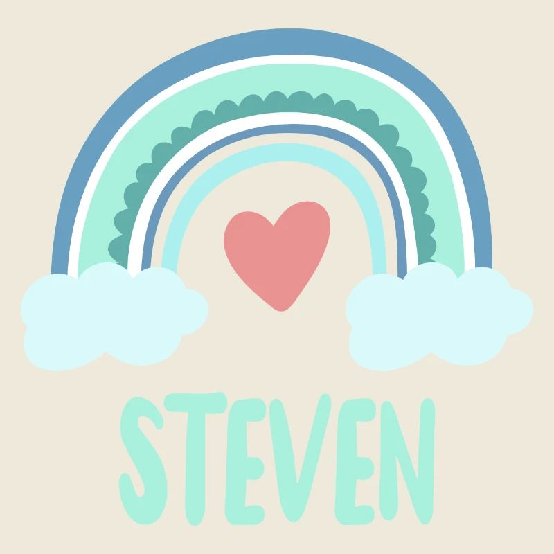 Steven Name Rainbow Baby