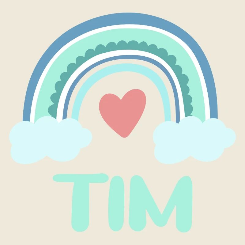 Tim Name Regenbogen Baby