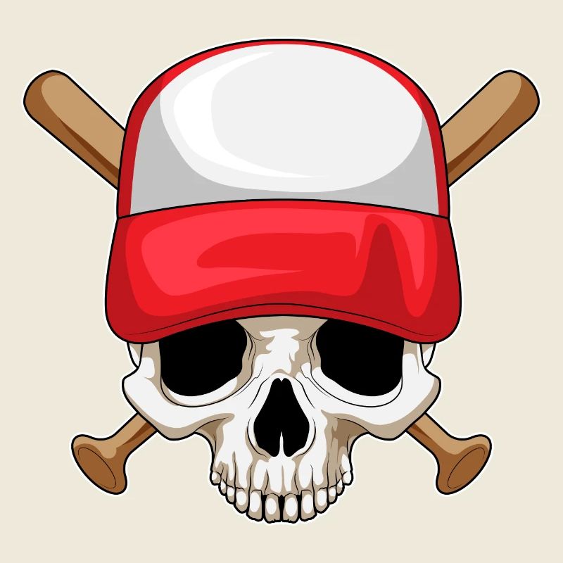 Skull Baseball Baseball Bats