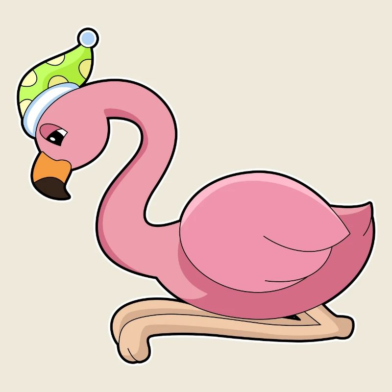 Bonnet de nuit Flamingo Sleeping