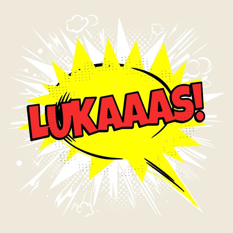 Luke's Name Funny Speech Bubble Lukaaas!