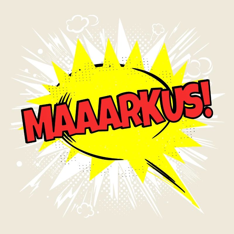 Markus Name Funny Speech Bubble Maaarkus!