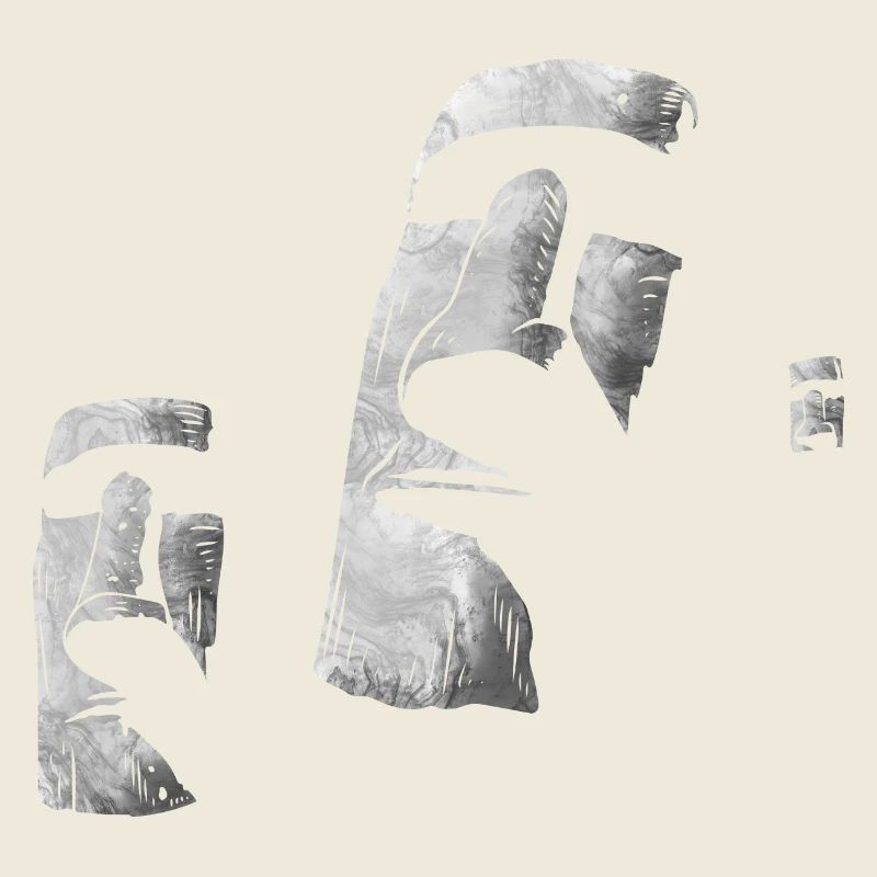 Moai Heads Easter Island Polynesia