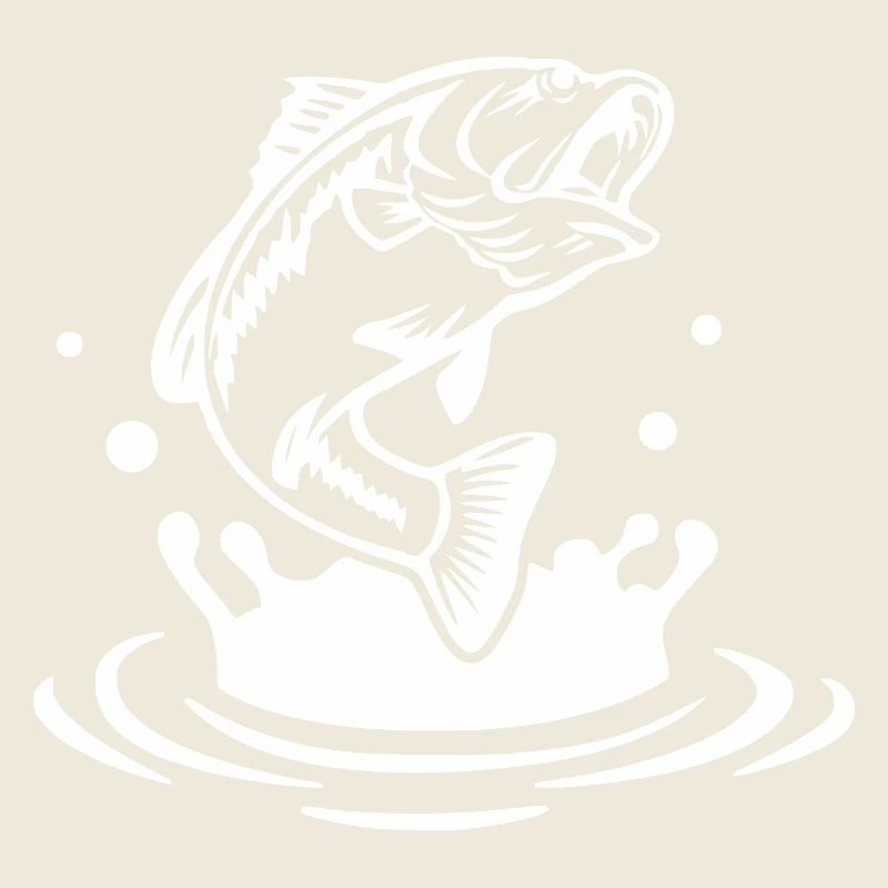 Dynamic Fish Jump Illustration