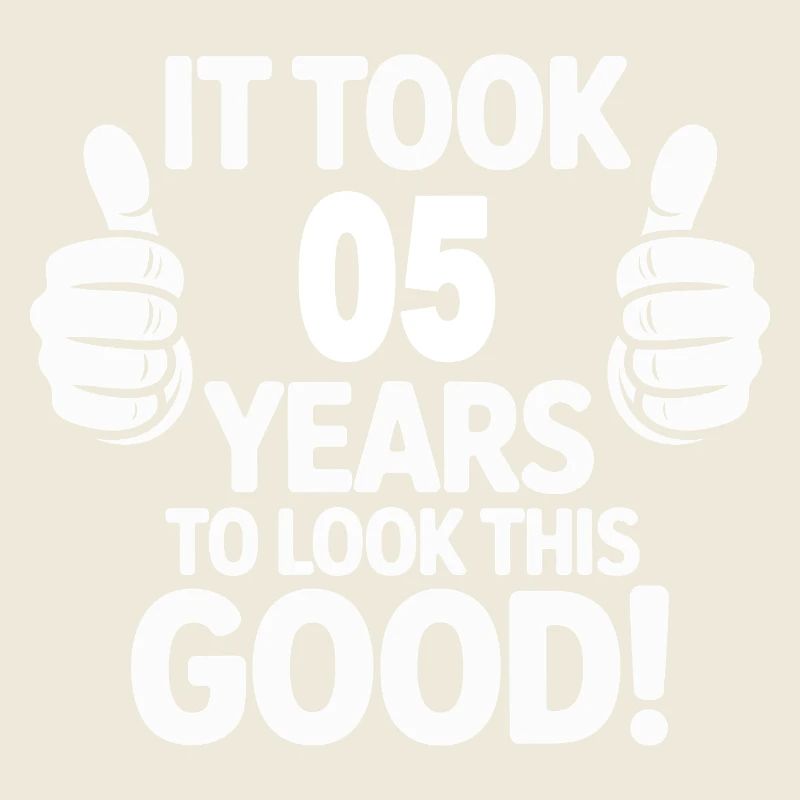 Feierlicher 5. Geburtstag Daumen hoch