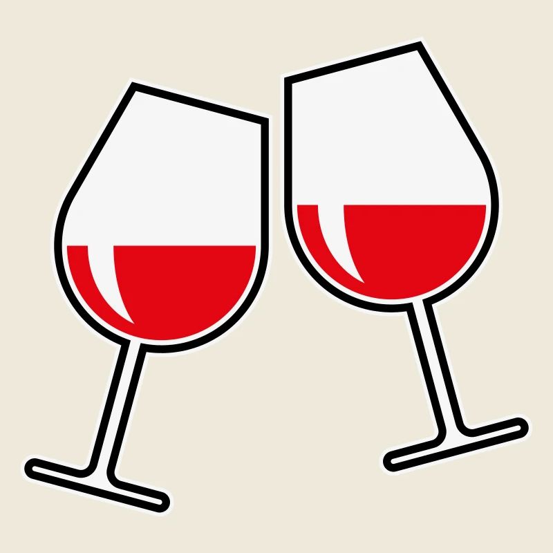 2 Rotweingläser (Rotwein / Wein / Bauchig / Zu 3C)