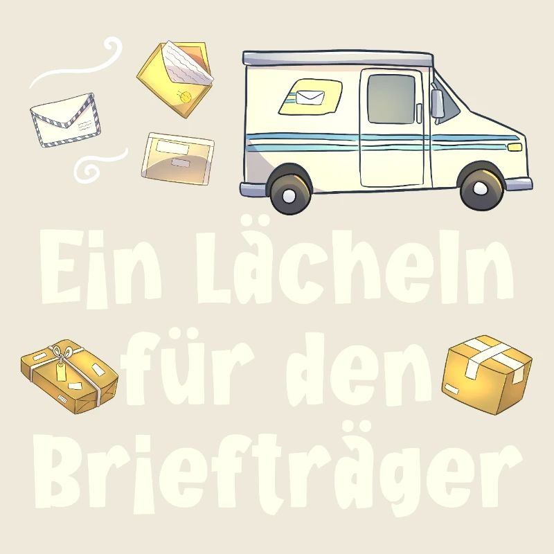 PARCEL DELIVERER A SMILE FOR THE POSTMAN